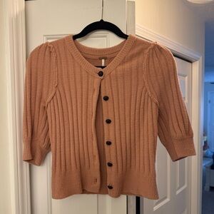 Free People Button Up Cardigan